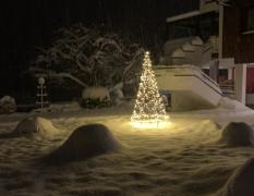Seehotel Hoffmann Weihnachtliches Stimmungsbild vor dem Seehotel Hoffmann