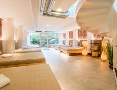 Ruheraum im Spabereich des Schlosshotels Rosenau